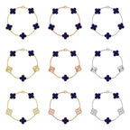 CLOVER 5 MOTIF LAPIS LAZULI BRACELET COLLECTION VIP