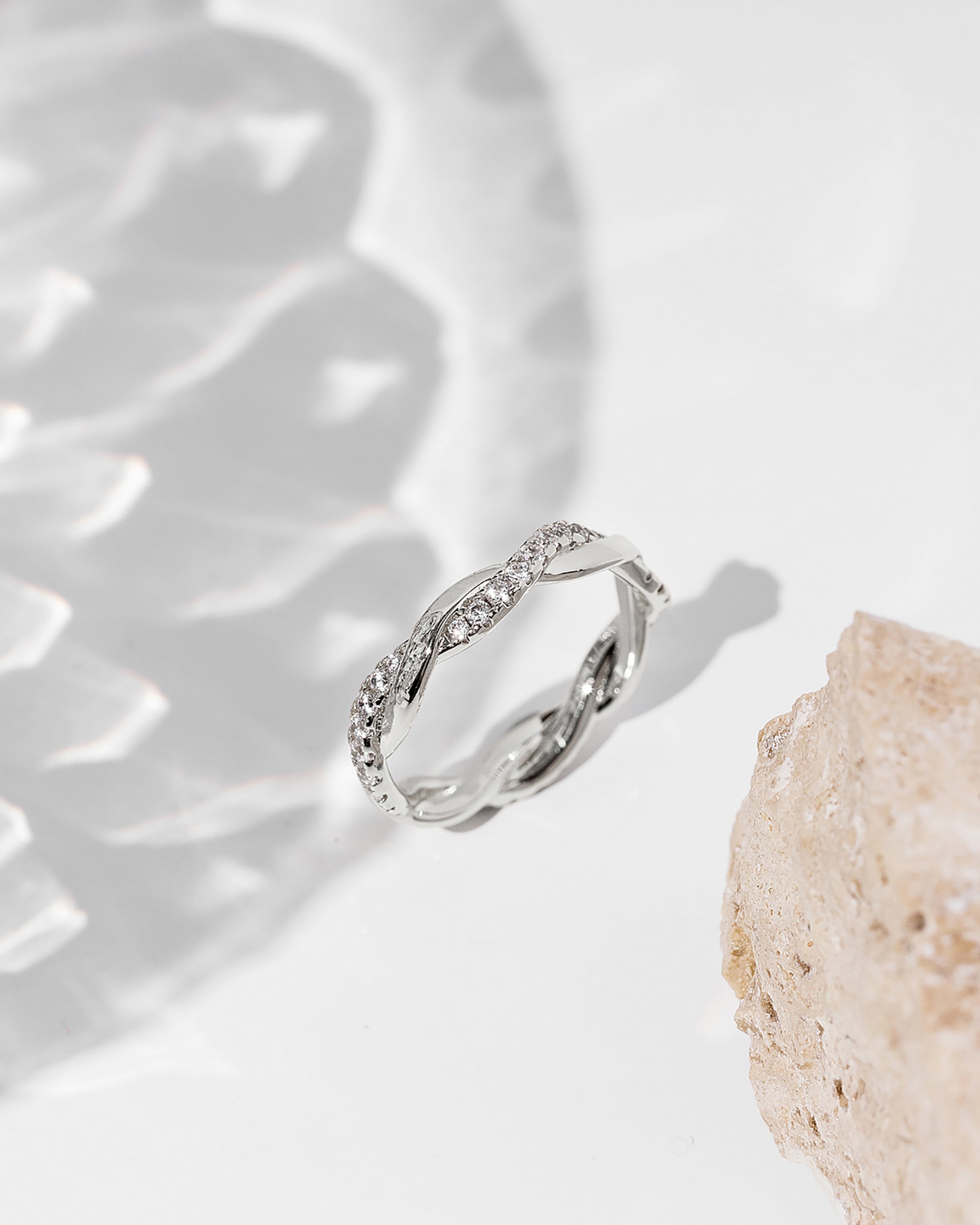 Braided Eternity Pinky Band