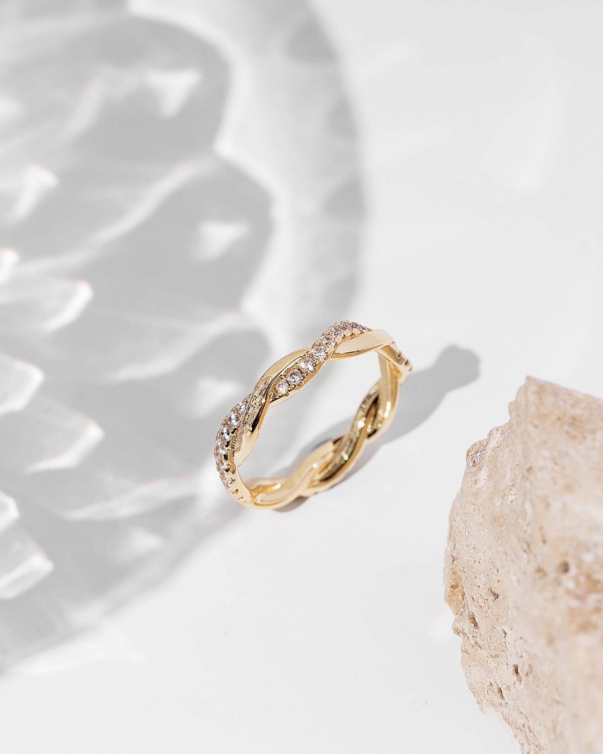 Braided Eternity Pinky Band