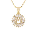 Circle Initial Necklace