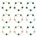 CLOVER 5 MOTIF MALACHITE BRACELET COLLECTION VIP