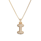 14k Diamond Dazzle Bubble Initial Necklace