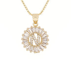 Circle Initial Necklace