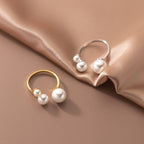 Adjustable Triple Freshwater Ring S925 Silver
