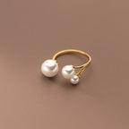 Adjustable Triple Freshwater Ring S925 Silver
