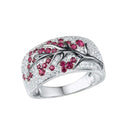 Ruby Blossom Tree Ring
