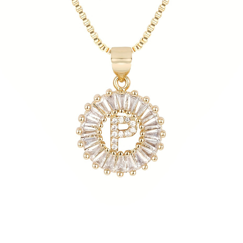 Circle Initial Necklace