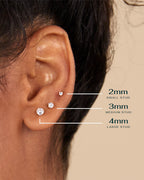 Cubic Zirconia Flat Back Stud Essentials