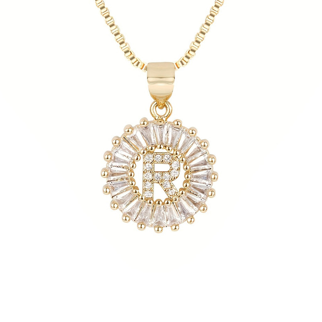 Circle Initial Necklace