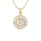 Circle Initial Necklace