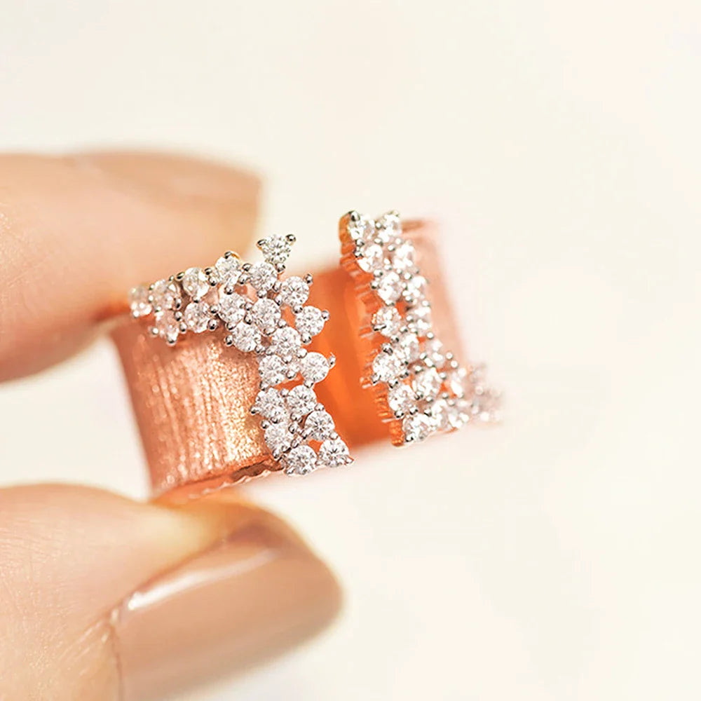 Bold Diamond Sparkle Open Ring