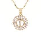 Circle Initial Necklace