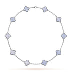 CLOVER | 10-Motif Purple Necklace