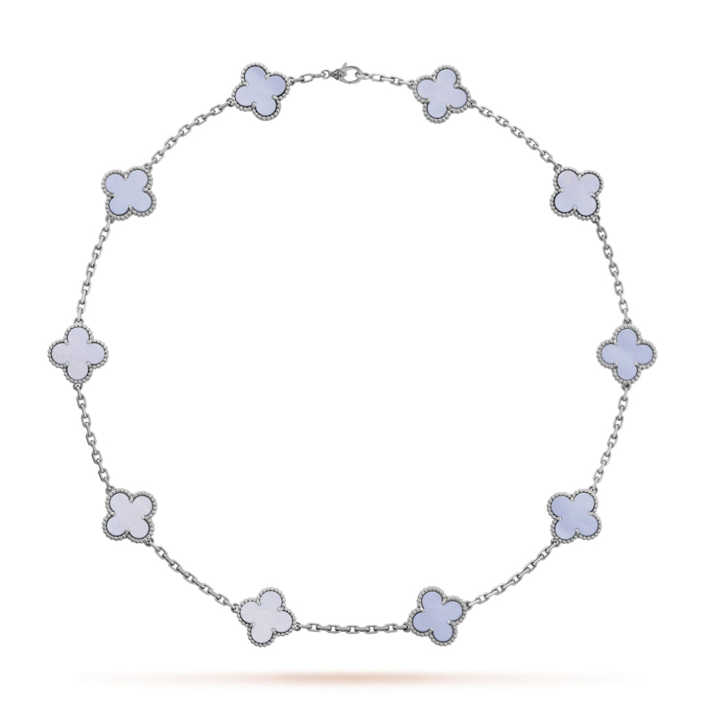 CLOVER | 10-Motif Purple Necklace