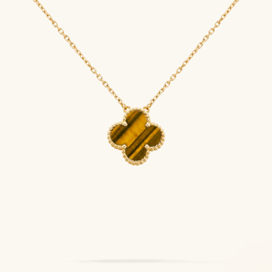 CLOVER Tiger Necklace – Bold, Nature-Inspired Pendant for Everyday Wear