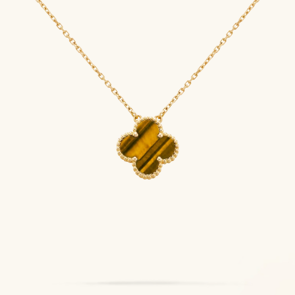 CLOVER Tiger Necklace – Bold, Nature-Inspired Pendant for Everyday Wear