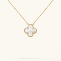 CLOVER White/Gold Necklace – Timeless Elegance for Everyday Style