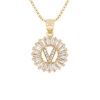 Circle Initial Necklace
