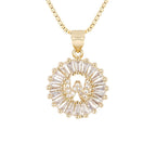 Circle Initial Necklace