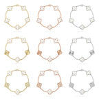 CLOVER WHITE PEARL MOP 5 MOTIF BRACELET COLLECTION