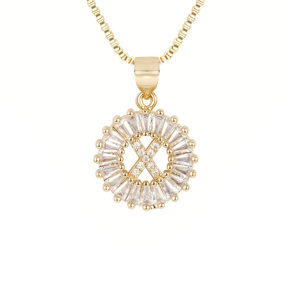 Circle Initial Necklace