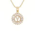 Circle Initial Necklace
