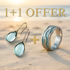 OCEAN WAVE BAND RING