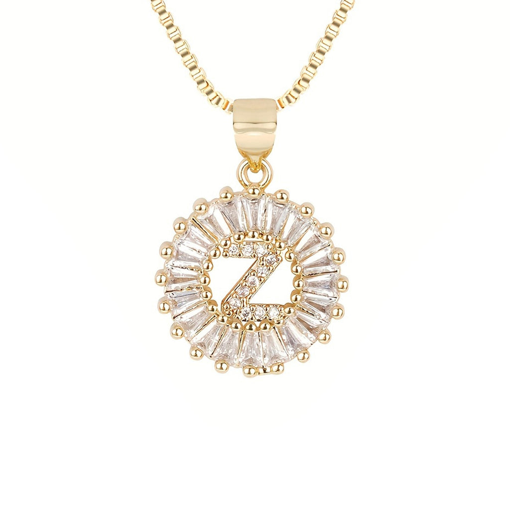 Circle Initial Necklace