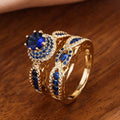 Victoria Gilded Sapphire Ring Set