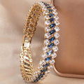 Carolina Geometric Sapphire Stones Bracelet