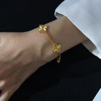 CLOVER 5 MOTIF LASER BRACELET COLLECTION