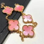 CLOVER 5 MOTIFS PINK MOP BRACELET COLLECTION