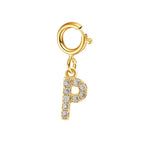 Dainty Cuban Figaro Chain Letter Initial Bracelet