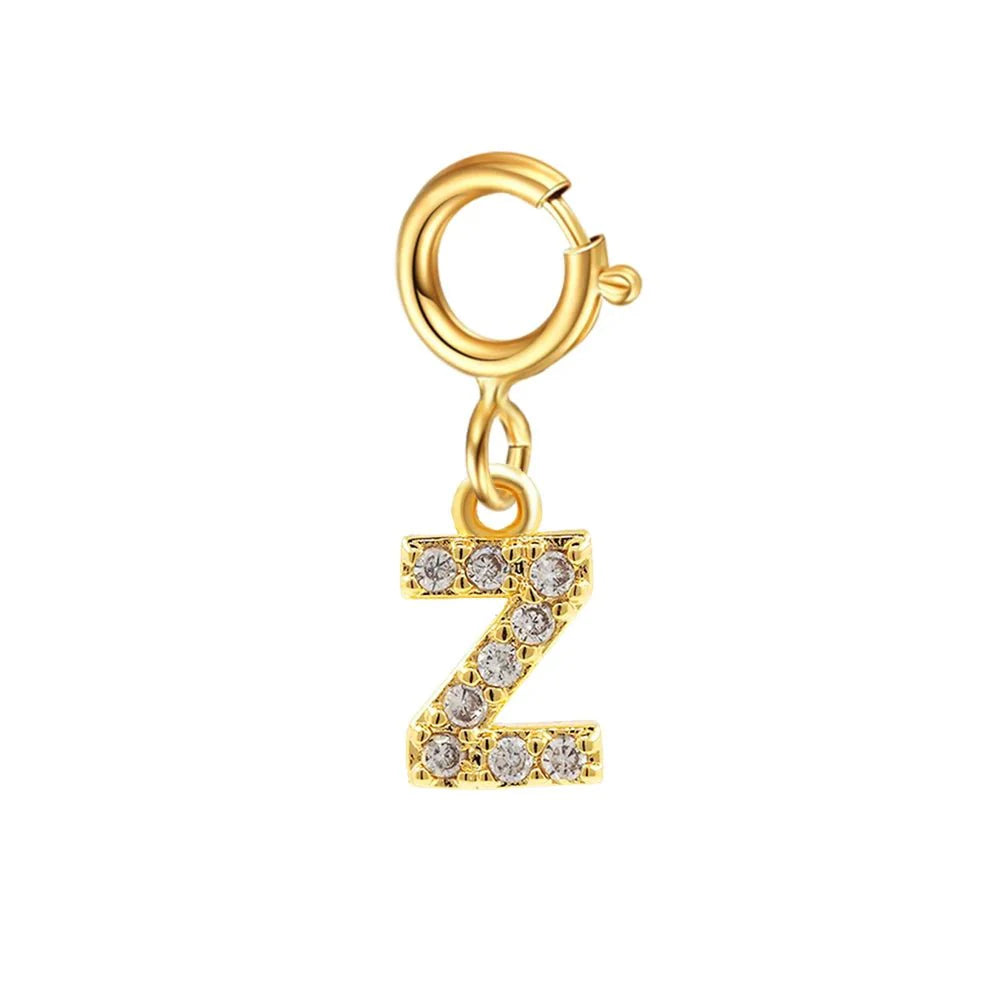 Dainty Cuban Figaro Chain Letter Initial Bracelet