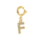 Dainty Cuban Figaro Chain Letter Initial Bracelet