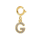 Dainty Cuban Figaro Chain Letter Initial Bracelet