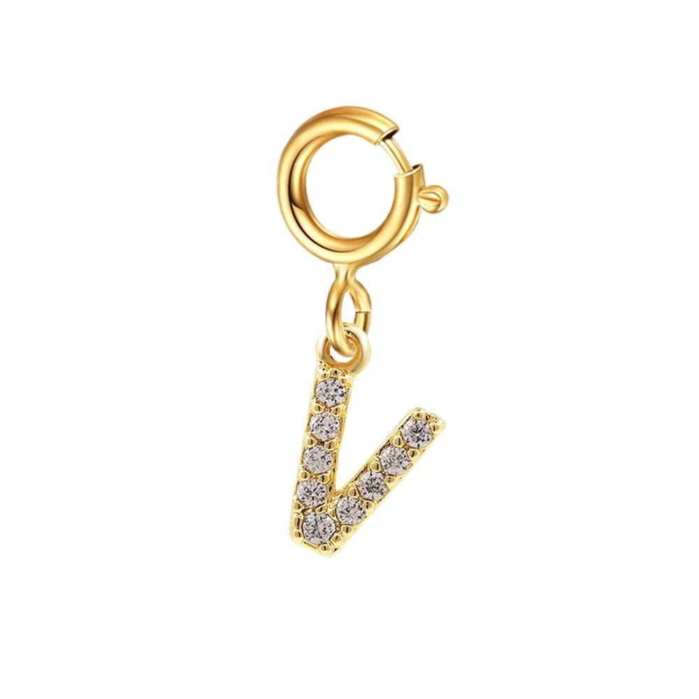 Dainty Cuban Figaro Chain Letter Initial Bracelet