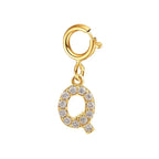 Dainty Cuban Figaro Chain Letter Initial Bracelet