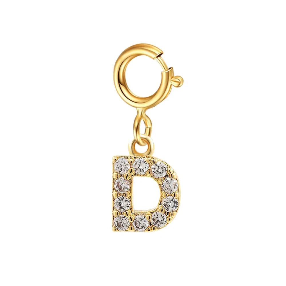 Dainty Cuban Figaro Chain Letter Initial Bracelet