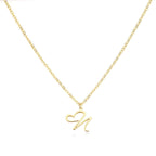 Dainty Heart Letter Initial Necklace