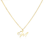 Dainty Heart Letter Initial Necklace