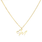 Dainty Heart Letter Initial Necklace