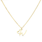 Dainty Heart Letter Initial Necklace