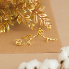 18k Dainty Personalized Name Earrings