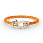 FORCE LARGE HORSESHOE FULL DIAMOND BRACELET GOLD