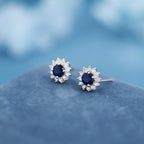 Sapphire Celestial Bloom Earrings