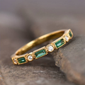 Alex - Green Inlaid Zirconia Ring