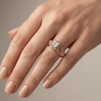 ROSE & ZIRCON VINTAGE RING