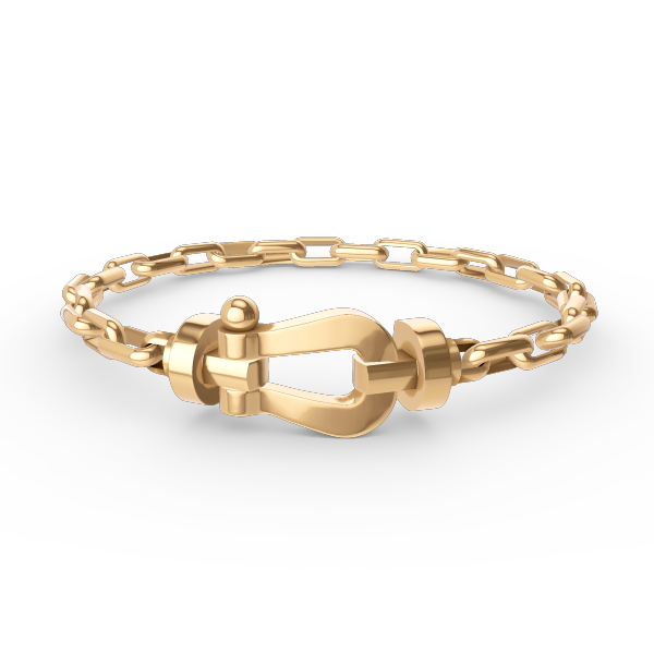 FORCE LARGE HORSESHOE CLASP METAL BRACELET