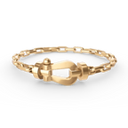 FORCE LARGE HORSESHOE CLASP METAL BRACELET